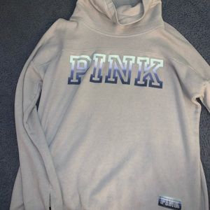 Pink scoop neck sweatshirt